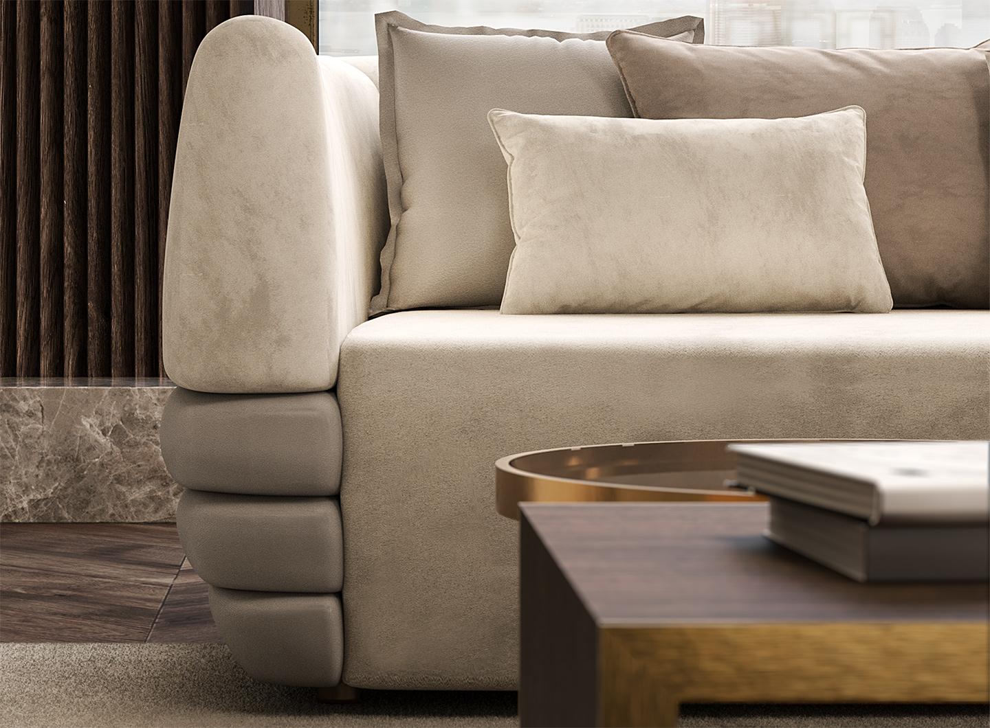 Italian 21st Century Carpanese Home Italia Upholstered Armchair Modern, Splendor For Sale