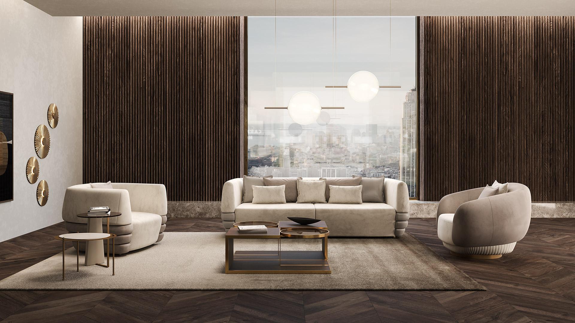 Contemporary 21st Century Carpanese Home Italia Upholstered Armchair Modern, Splendor For Sale