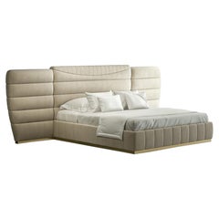 21st Century Carpanese Home Italia Letto imbottito moderno, 7389