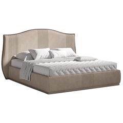 21st Century Carpanese Home Italia Upholstered Bed Neoclassic, 5789