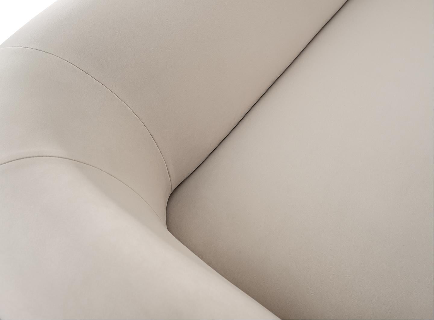Contemporary 21st Century Carpanese Home Italia Upholstered Sofa Modern, Splendor 3p For Sale