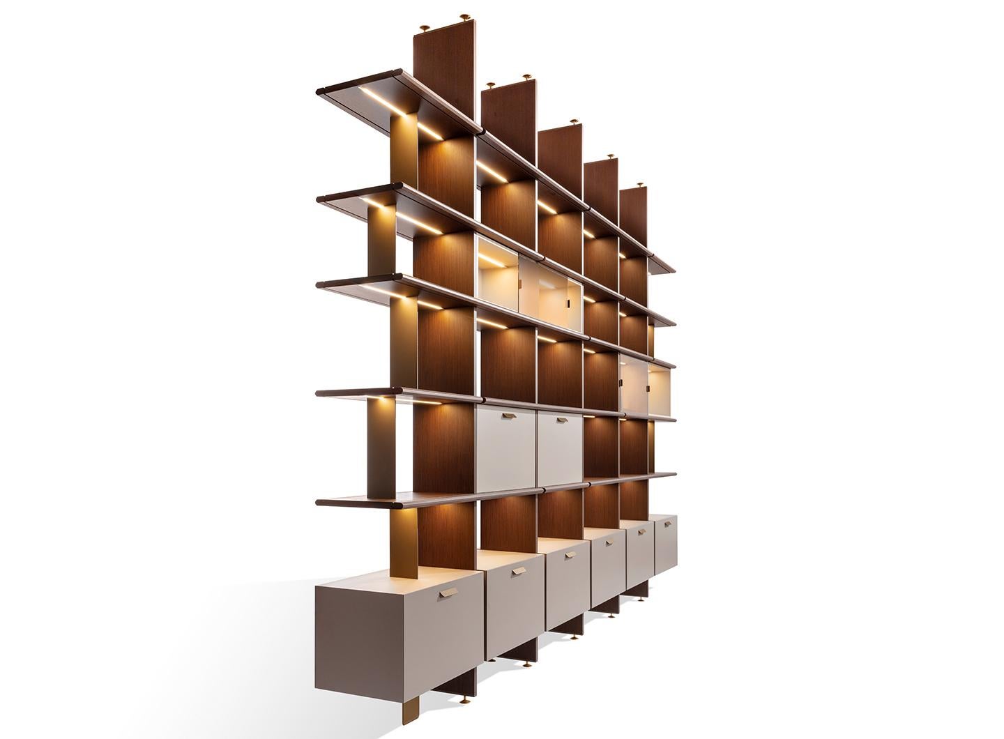 Siglo XXI Carpanese Home Italia Mueble alto moderno, Duo XL en venta 8