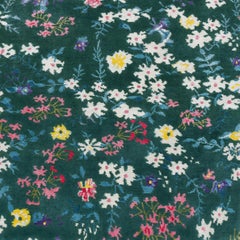 21st Century Carpet Rug Chloé in Himalayan Wool and Silk, Flowers