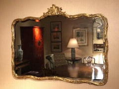 21st Century Carved & Gilt Frame Horizonal Mirror with Bevel Glass