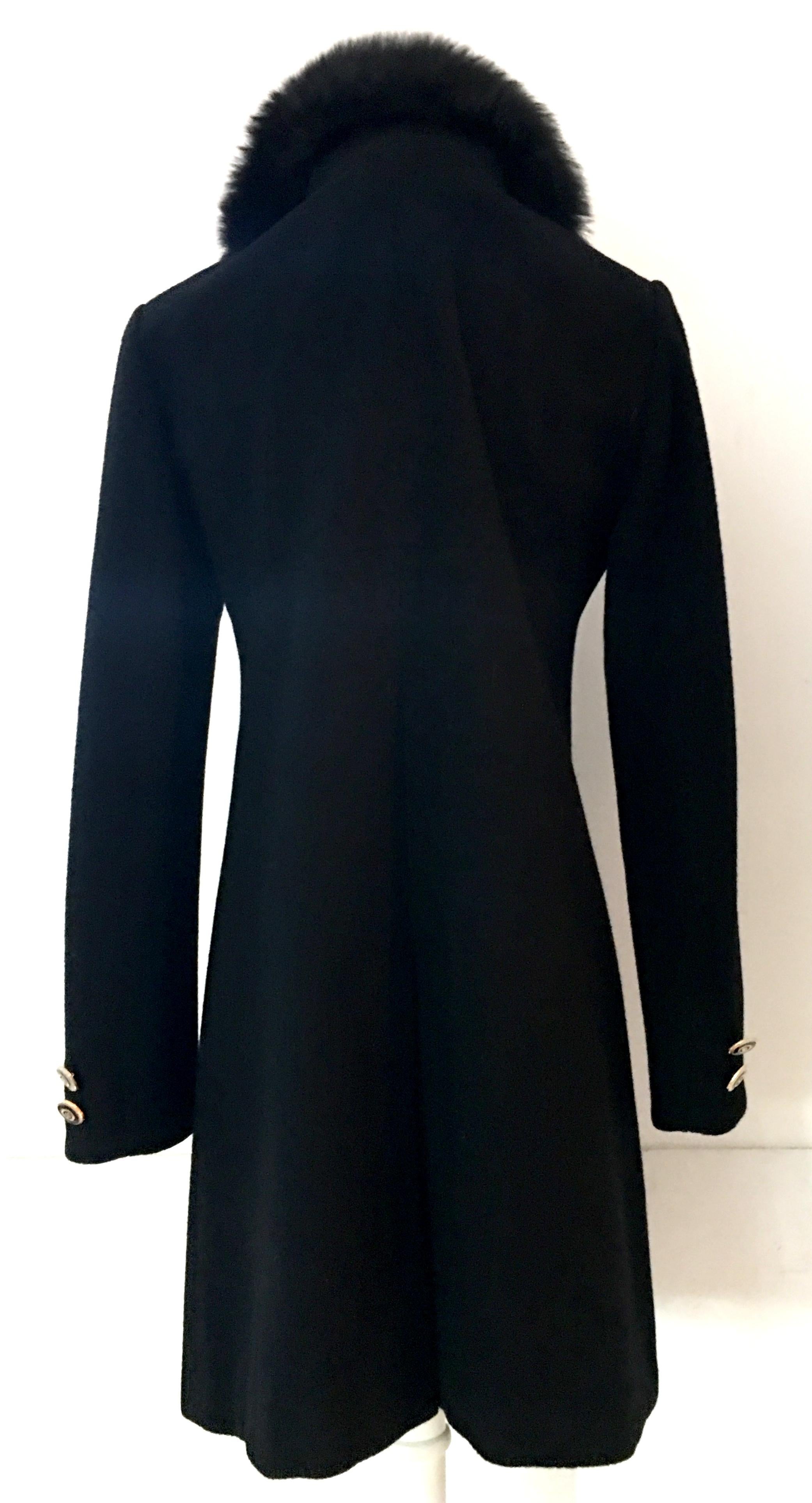 21st Century Cashmere and Fox Swing Car Coat By, Marie Gray For 