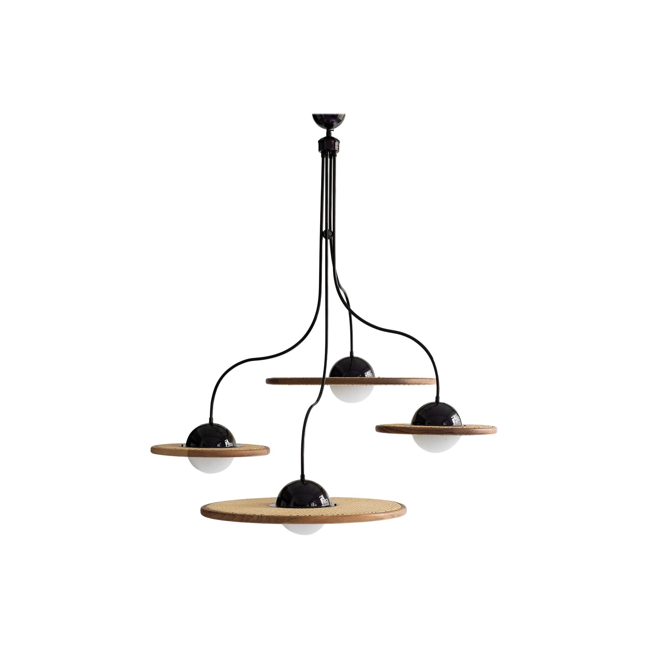 21st Century Cassini Glass Chandelier with Cane For Sale