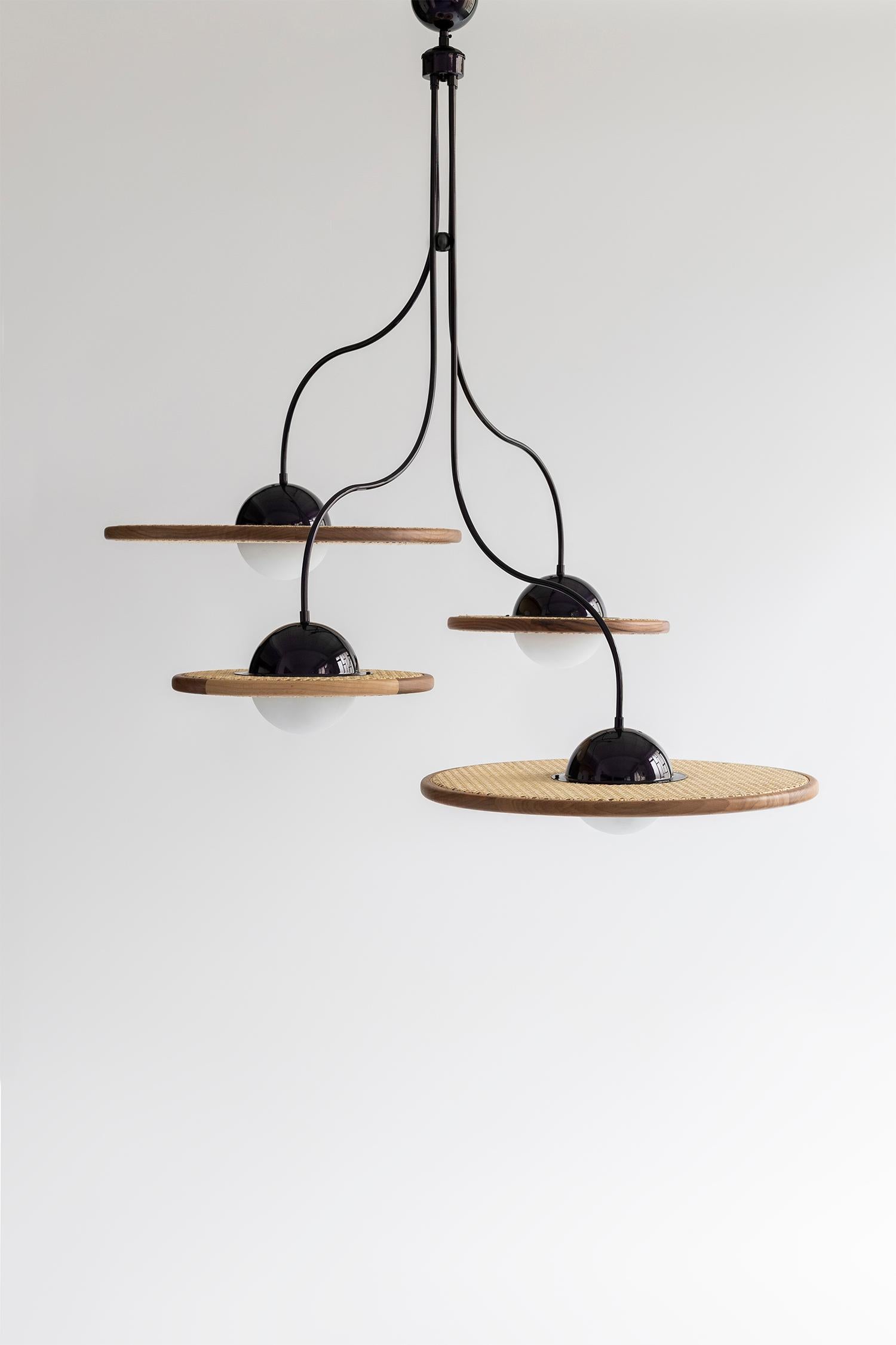 Cassini lamps are named after the famous “Cassini–Huygens” mission which was a collaboration between NASA, the European Space Agency (ESA) and the Italian Space Agency (ASI) to send a probe to study the planet Saturn and its system. Cassini-Huygens