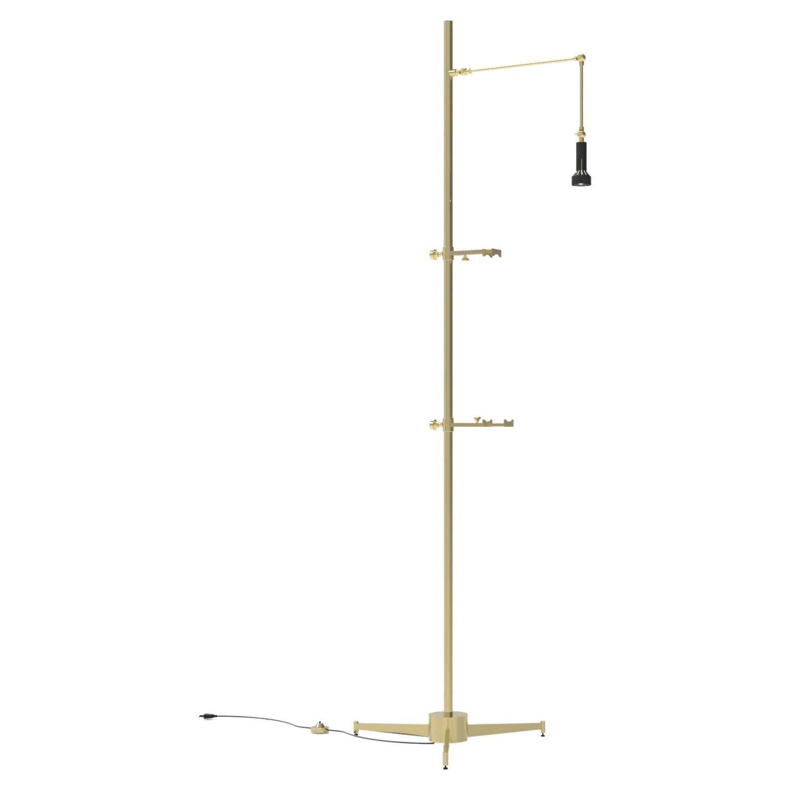 21st Century Cavalletto Floor Lamp, Angelo Lelii, 2019, Style of 1950s, Italy For Sale
