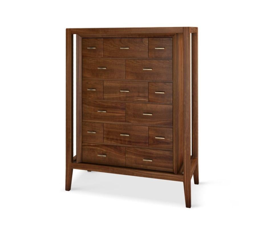 Caxton chest drawers takes inspiration in the Pioneer of typography in England, William Caxton. As a majestic bedroom piece, Caxton is for those who appreciate the prestigious overnight accommodations of the exclusive clubs. Meticulously handcrafted