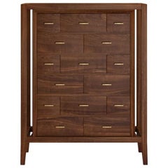 21st Century Caxton Chest of Drawers Walnut Wood