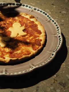 21st Century Vietri Ceramic Round Service Plate and Fruit Plates Made in Italy