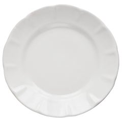 21st Century Ceramic Dinner Plate White Handmade