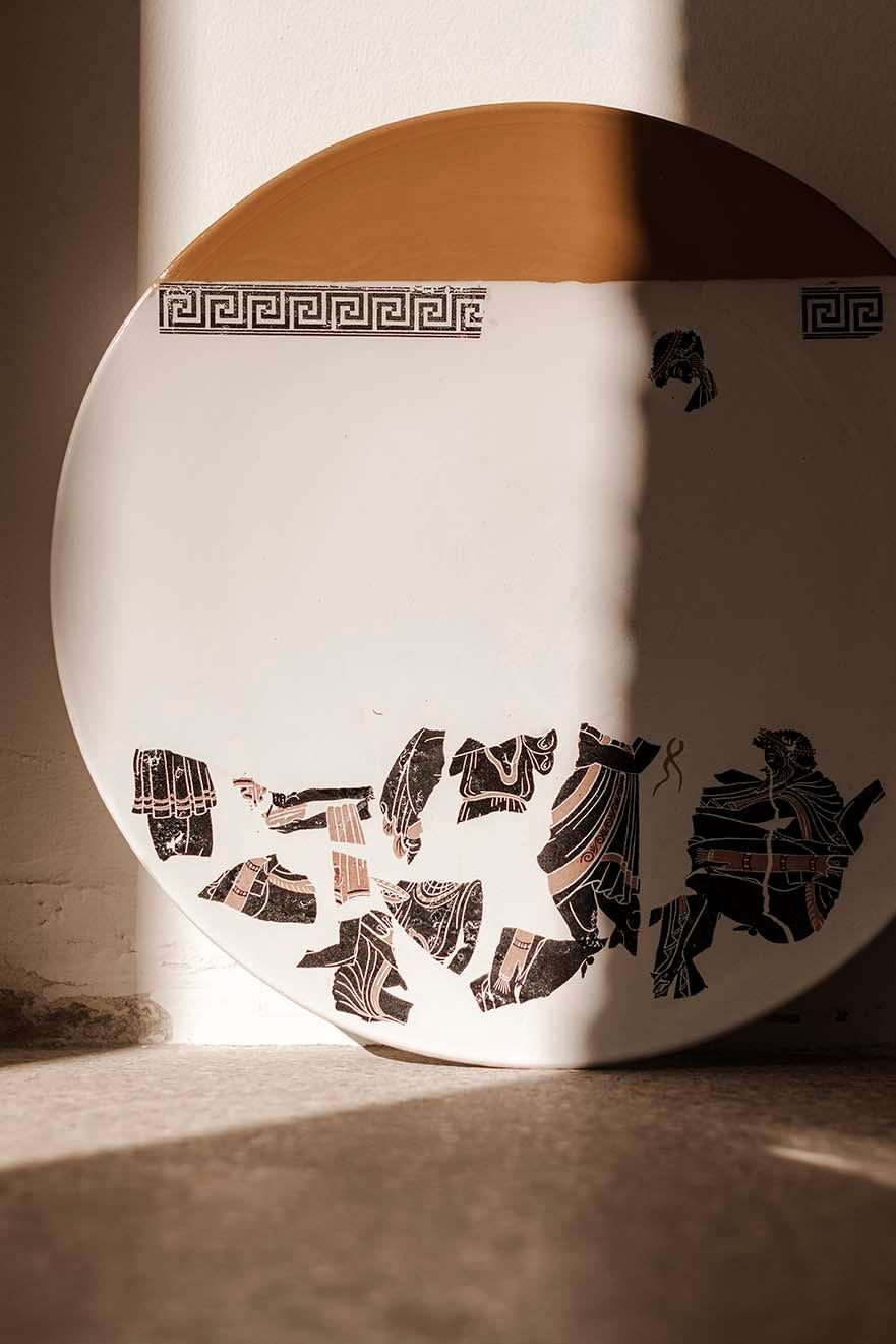 Keramikschale aus dem 21. Jahrhundert der Kiasmo-Serie „Magna Grecia“ des Designers Vincenzo D'alba im Zustand „Neu“ im Angebot in Ruffano, IT