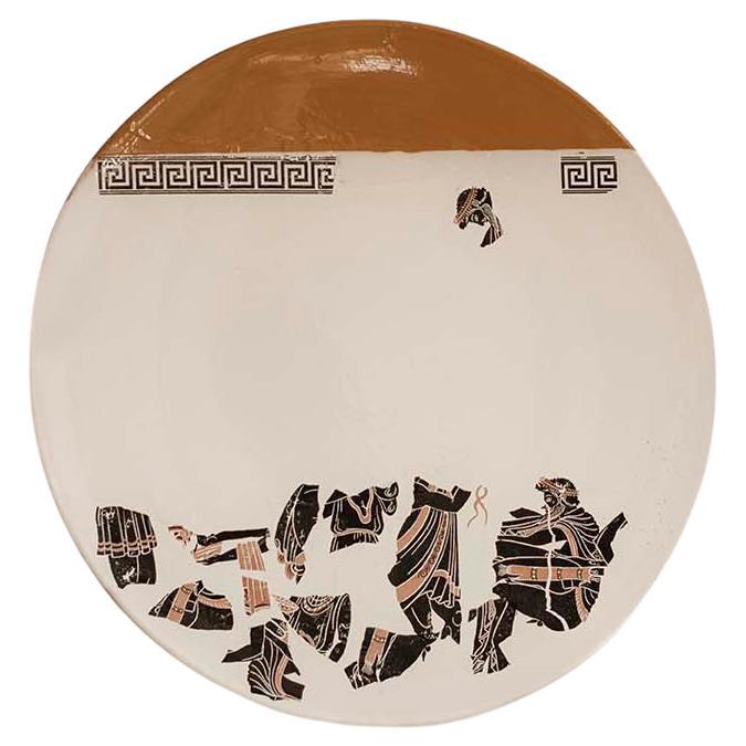 21st Century Ceramic Dish Kiasmo Series "Magna Grecia" Designer Vincenzo D'alba