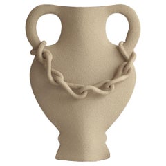 21st Century ‘Chain’, in White Ceramic, Hand-Crafted in France