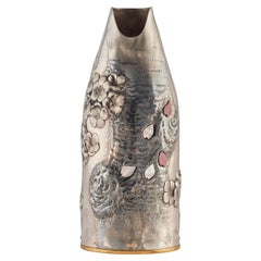 21st Century, Champagne cover, Solid pure silver, Cherry blossoms, Italy