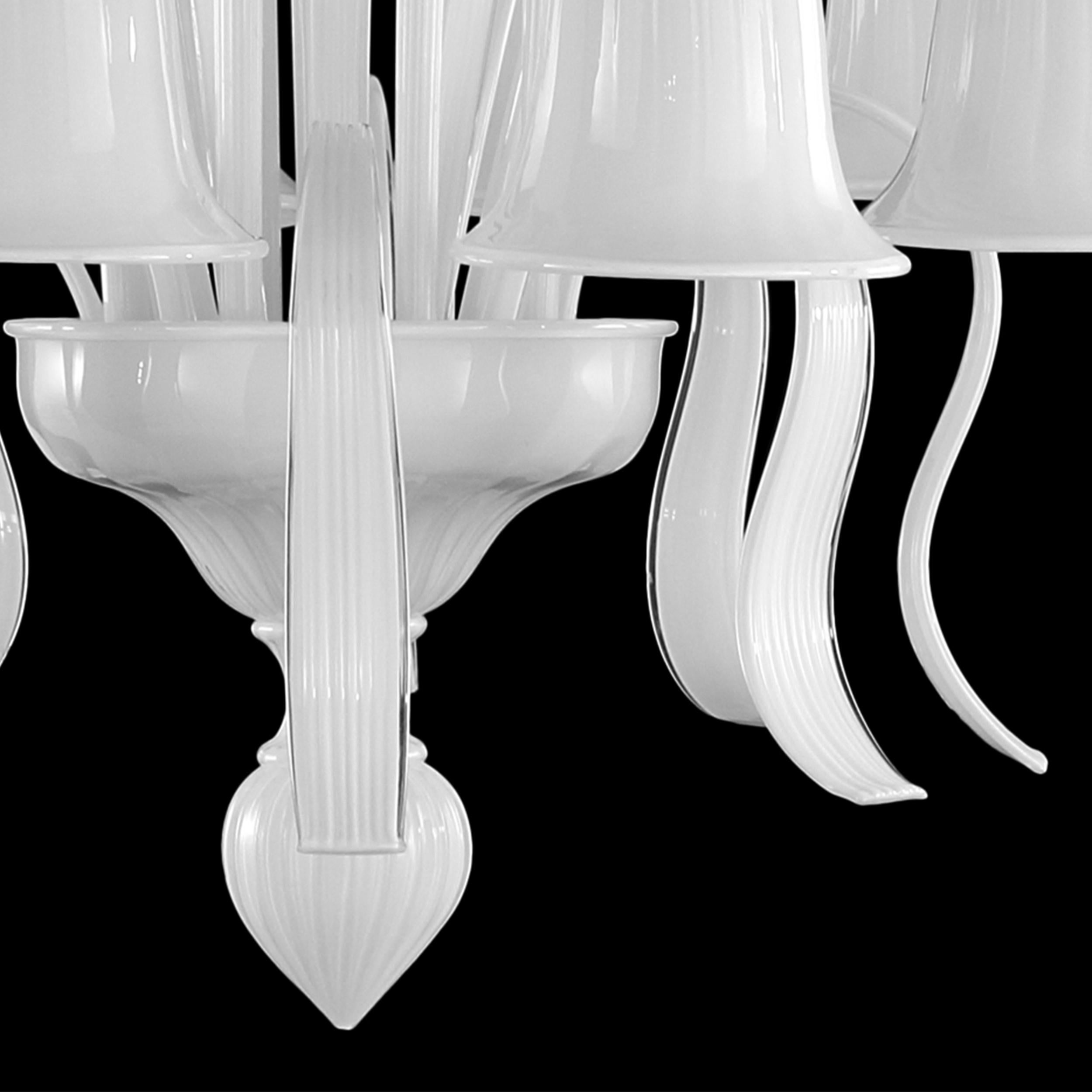 Italian 21st Century Chandelier 8 Arms Encased Grey Murano Glass by Multiforme in Stock For Sale