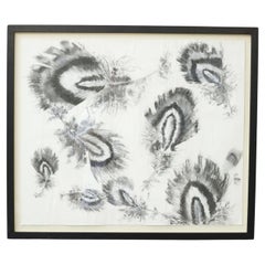 Opere d'arte a carboncino e gesso del XXI secolo - Piume 1