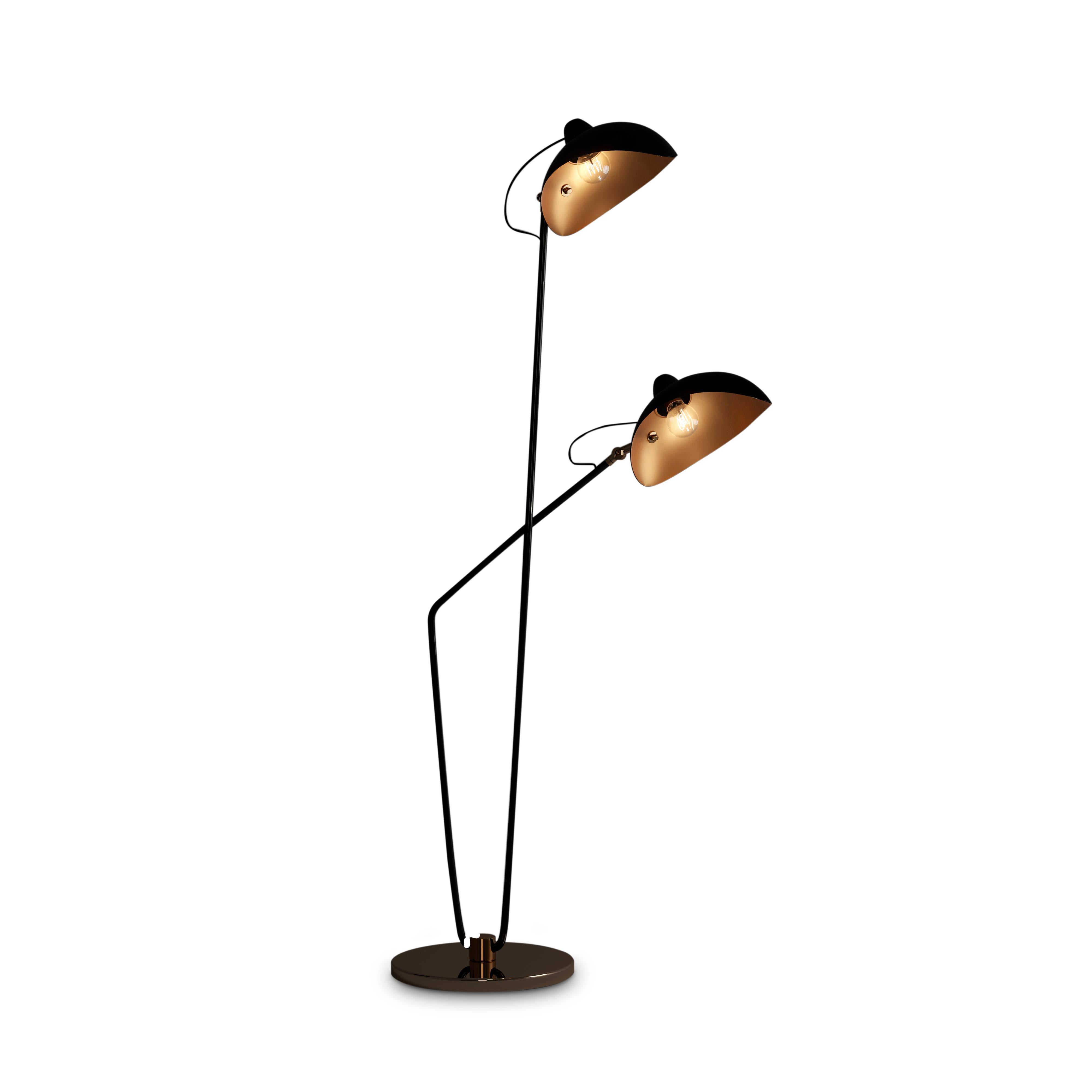 21st Century Chelsea Floor Lamp Brass Aluminium by Creativemary In New Condition For Sale In RIO TINTO, PT