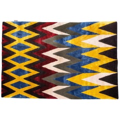 Tapis touffeté à la main Chevron - Multicolore