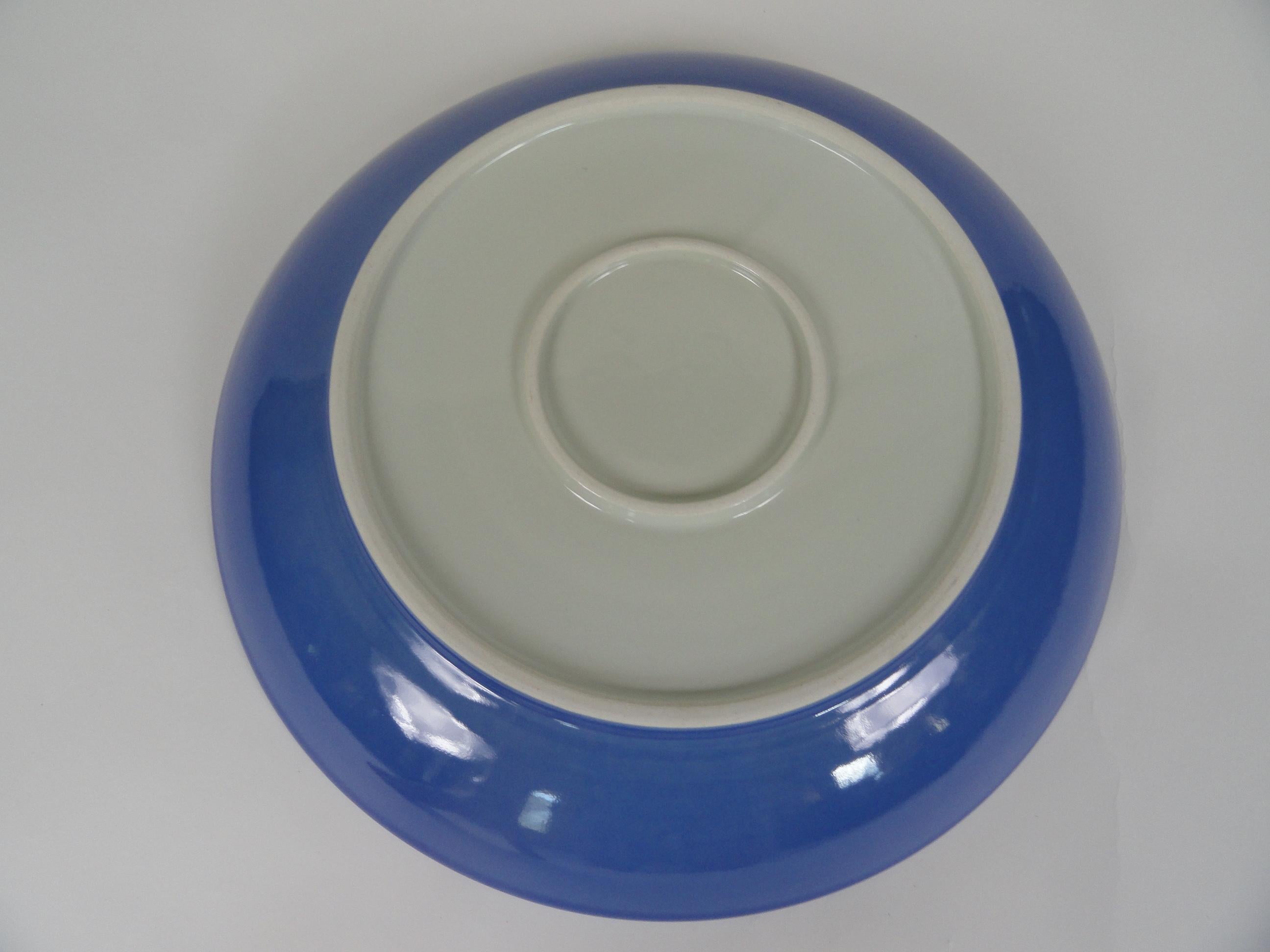 Ceramic 21st Century Chinese Powder Blue Charger For Sale