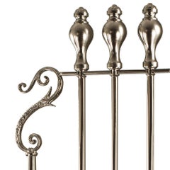 Contemporary Chromed Bronze Fireplace Tools by Oggetti D'Arte, Italy