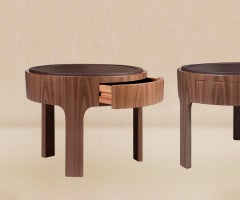 21st Century Churchill Bedside Table Wood Made in Portugal by Wood Tailors Club