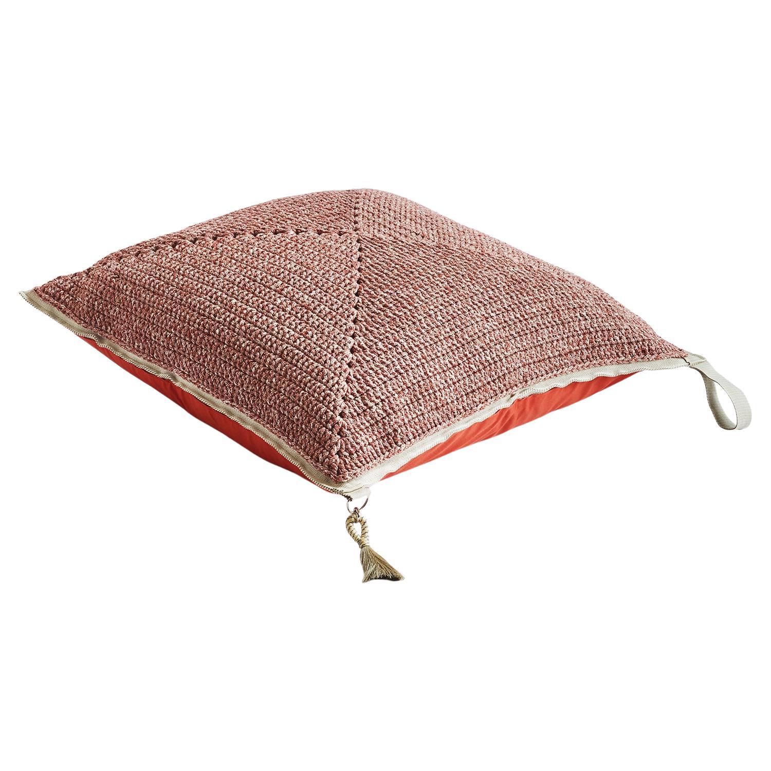 21st Century Clay Outdoor Indoor Handmade Square Floor Cushion