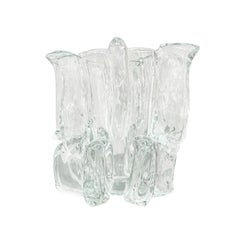 Vase en verre d'art sculptural allemand du 21e siècle - Décor de Martin Potsch