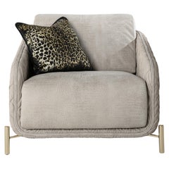 21st Century Clifton Armchair in Leather by Roberto Cavalli Home Interiors