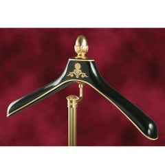 21st Century Clothshanger in golden bronze  and porcelain