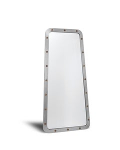 21st Century Cluster Mirror, in Brushed Stainless Steel, by Duistt