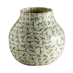 21st Century Coccio Glass Vase in Ivory/Tea by Venini