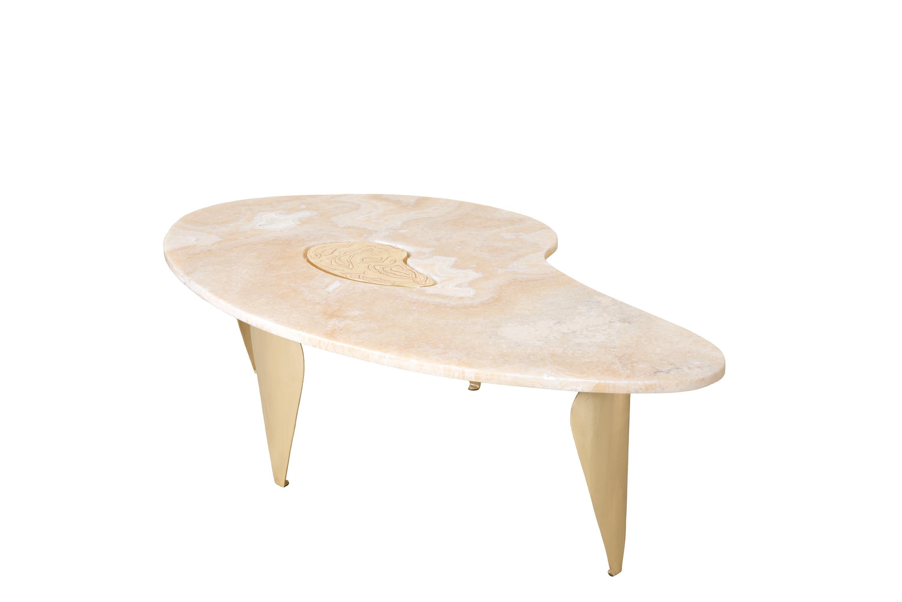 Contemporary 21st Century Coffee Table Folium by Arriau Made in France For Sale