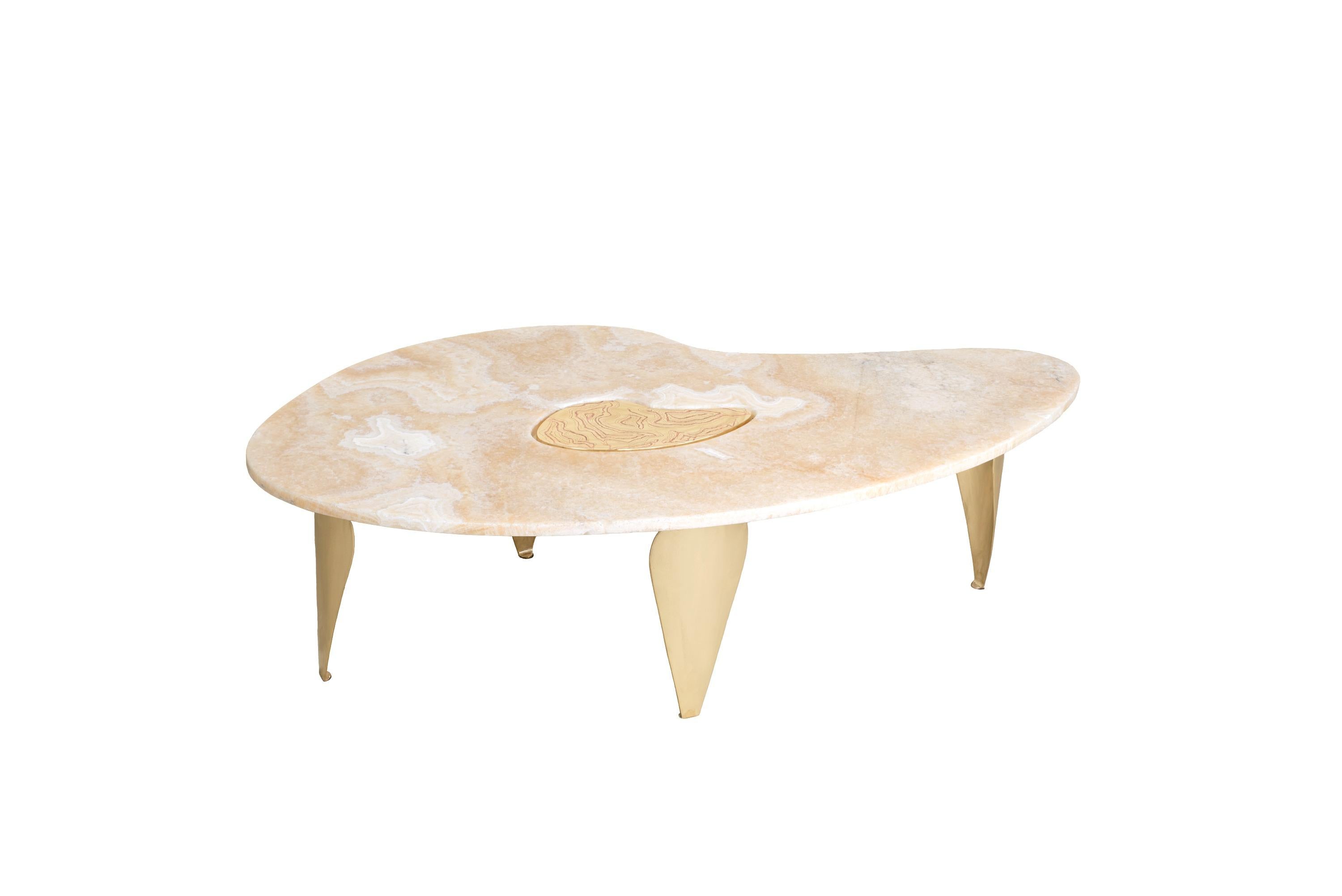 21st Century Coffee Table Folium by Arriau Made in France For Sale 1