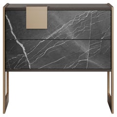 21st Century Coloma Bedside Table Grey kendzo Mabrle Made in Portugal by Porus