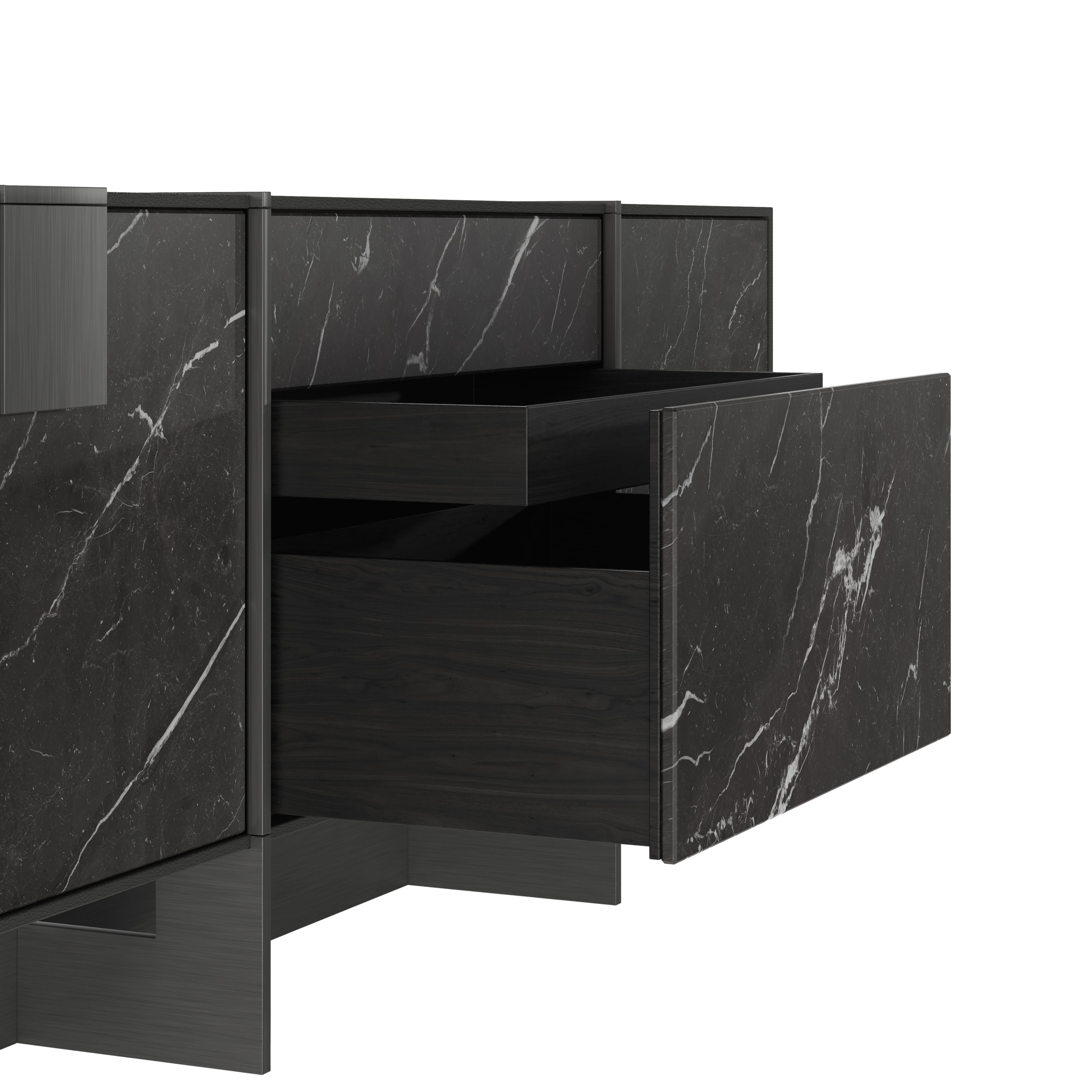 21st Century Coloma Sideboard Marble Made in Portugal by Porus For Sale 4