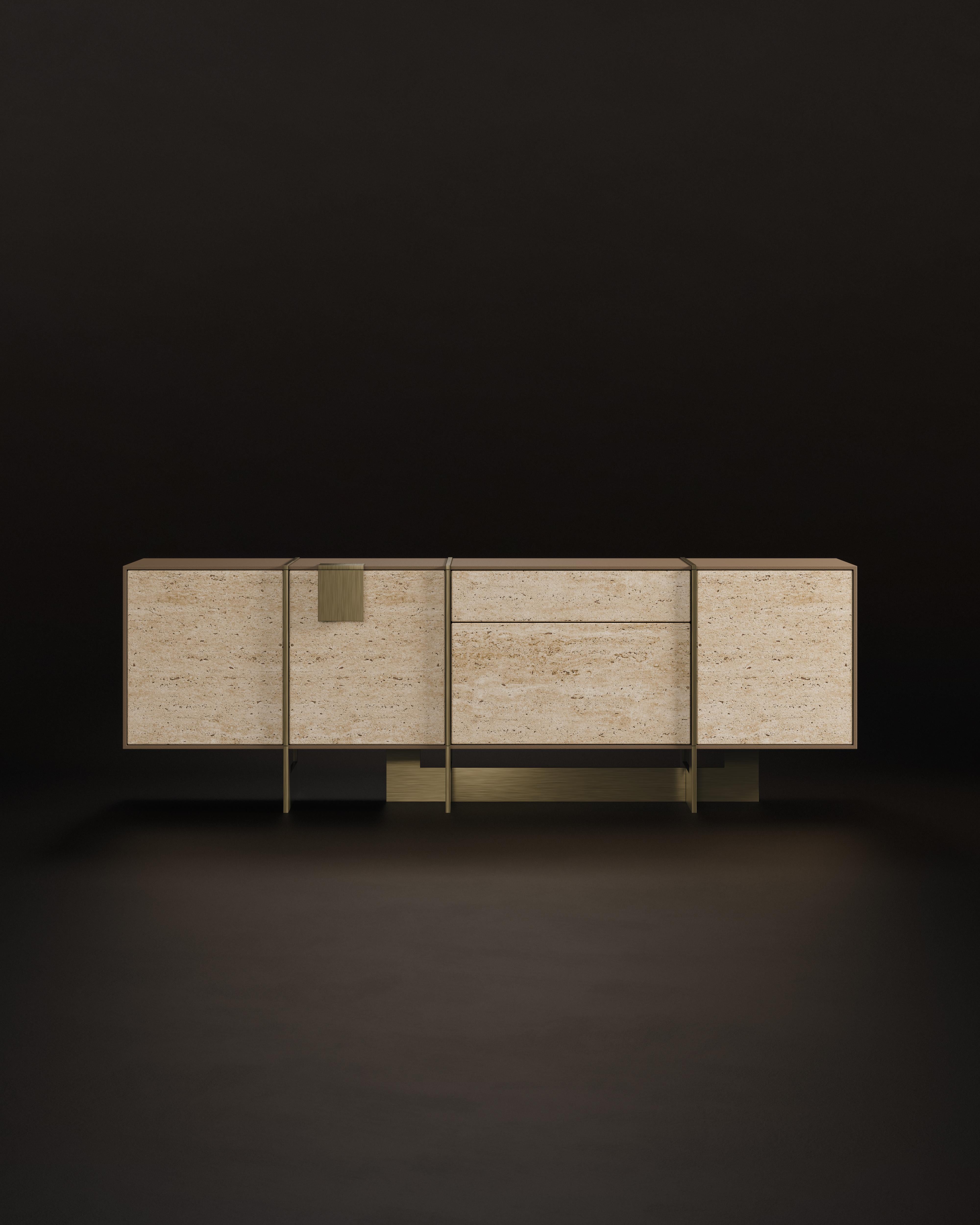 21st Century Coloma Sideboard Marble Made in Portugal by Porus For Sale 5