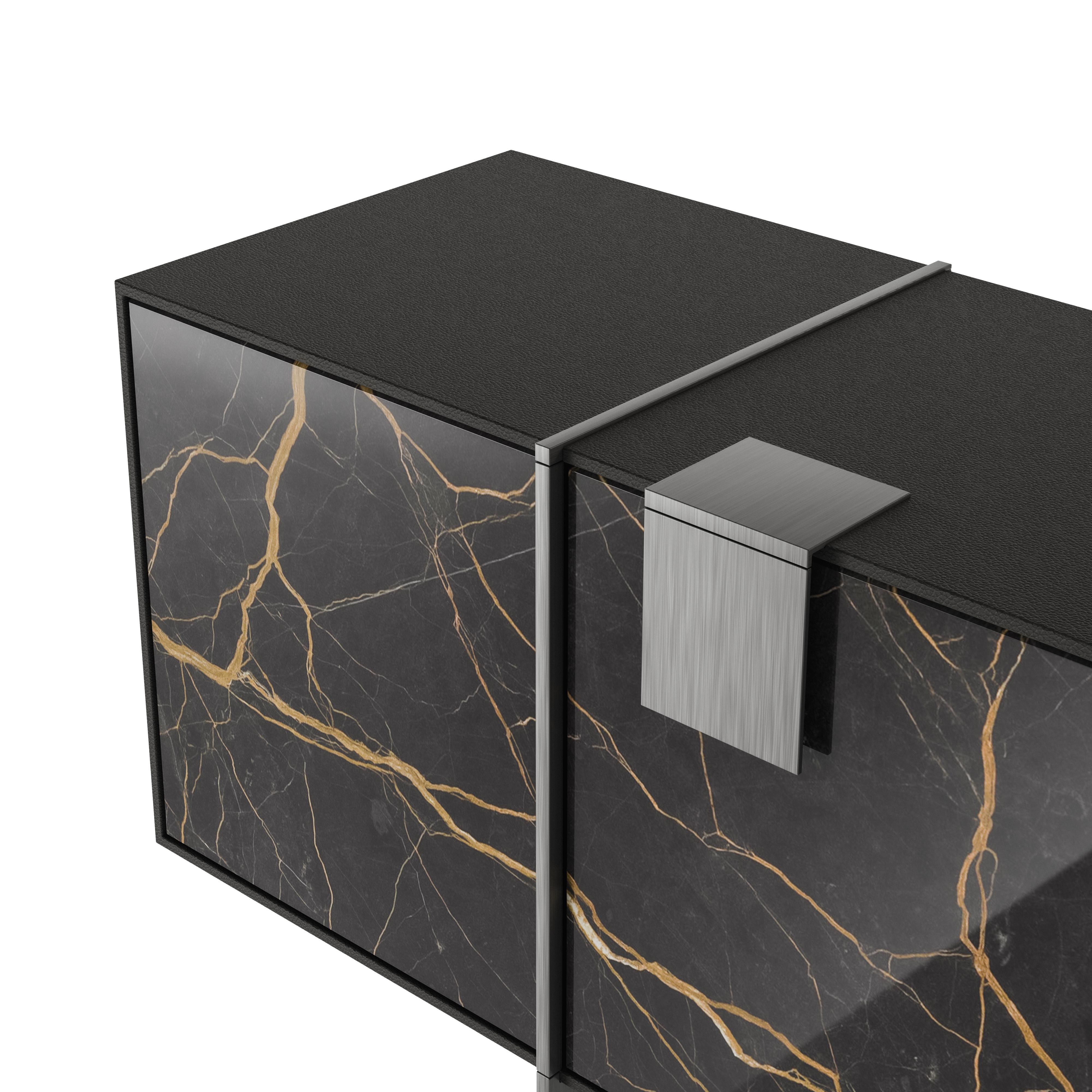 Portuguese 21st Century Coloma Sideboard Saint Laurent Marble Made in Portugal by Porus For Sale