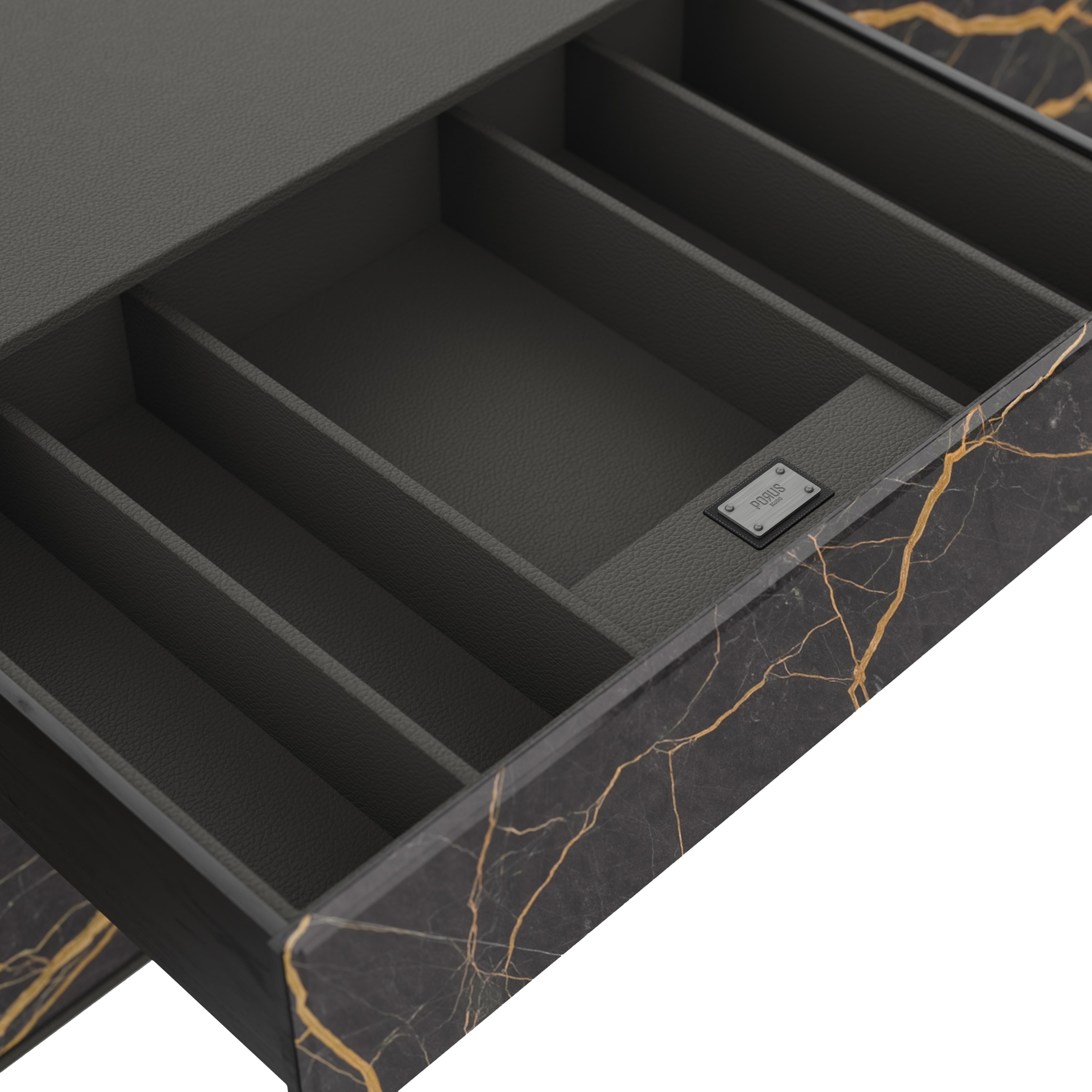 21st Century Coloma Sideboard Saint Laurent Marble Made in Portugal by Porus In New Condition For Sale In RIO TINTO, PT