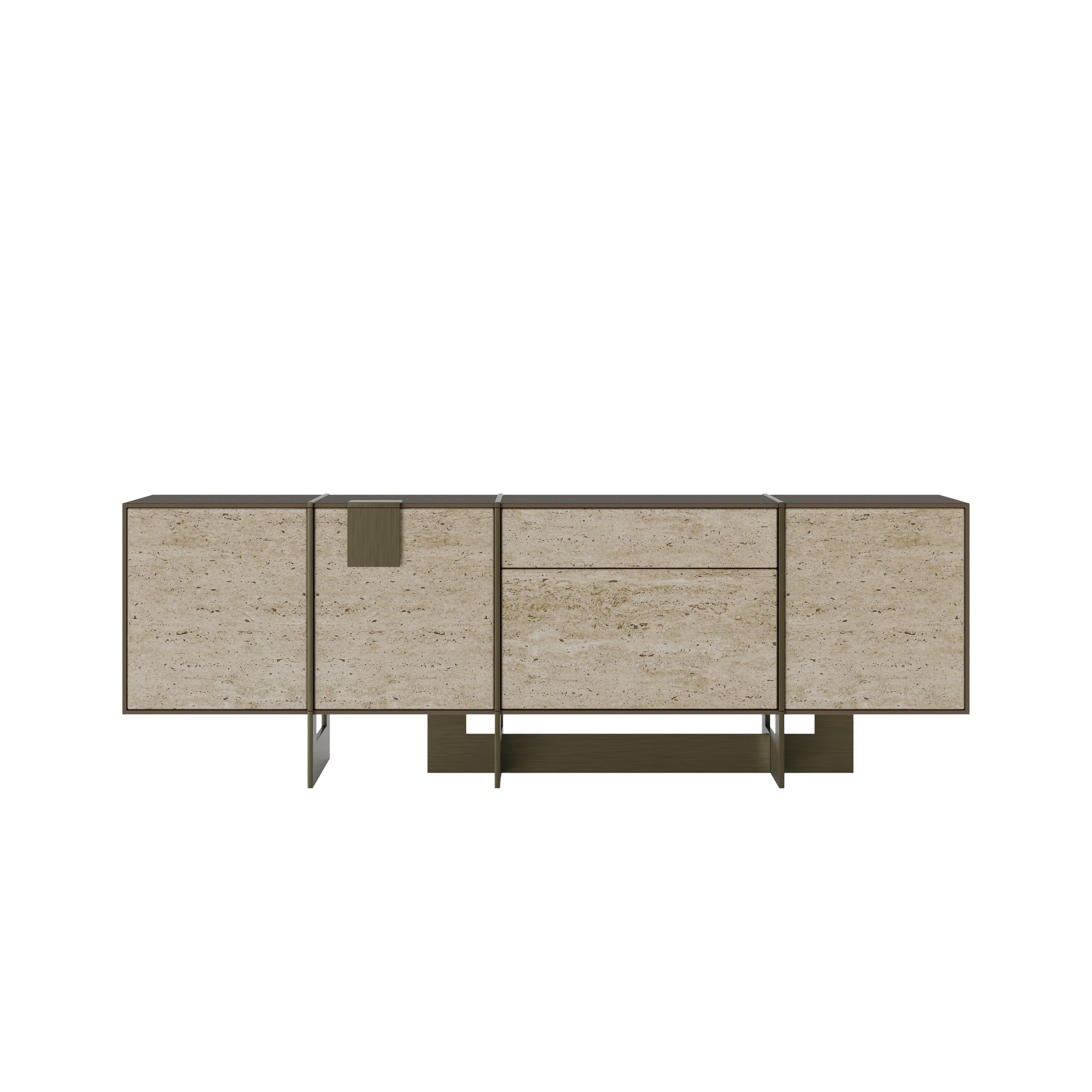 Portuguese 21st Century Coloma Sideboard Marble Made in Portugal by Porus For Sale