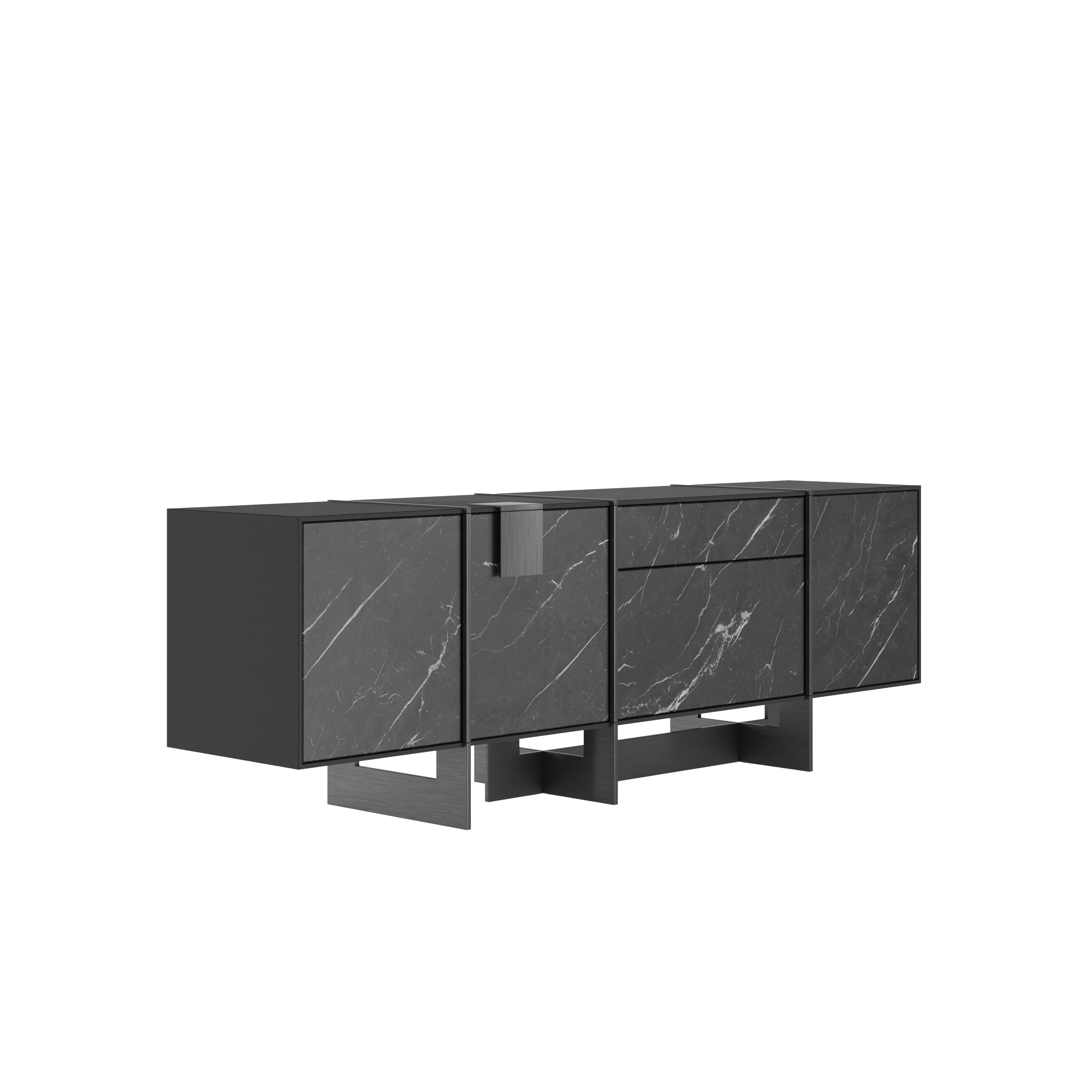 Contemporary 21st Century Coloma Sideboard Marble Made in Portugal by Porus For Sale