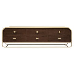 Enfilade Columbia du 21e siècle en bois d'ébène de Porus Studio