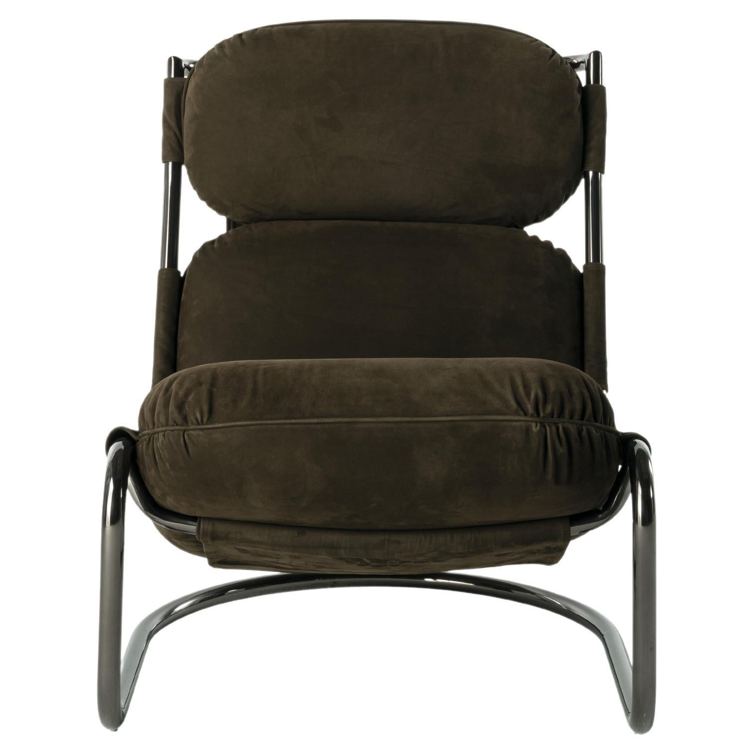 21st Century Columbus Armchair in Leather by Gianfranco Ferré Home For Sale