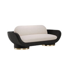 Canapé Conde du 21e siècle en bouclé par Mavo Atelier, fait à la main au Portugal