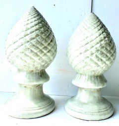 21st Century Contemporary Ceramic Glaze Cone Finial Sculptures