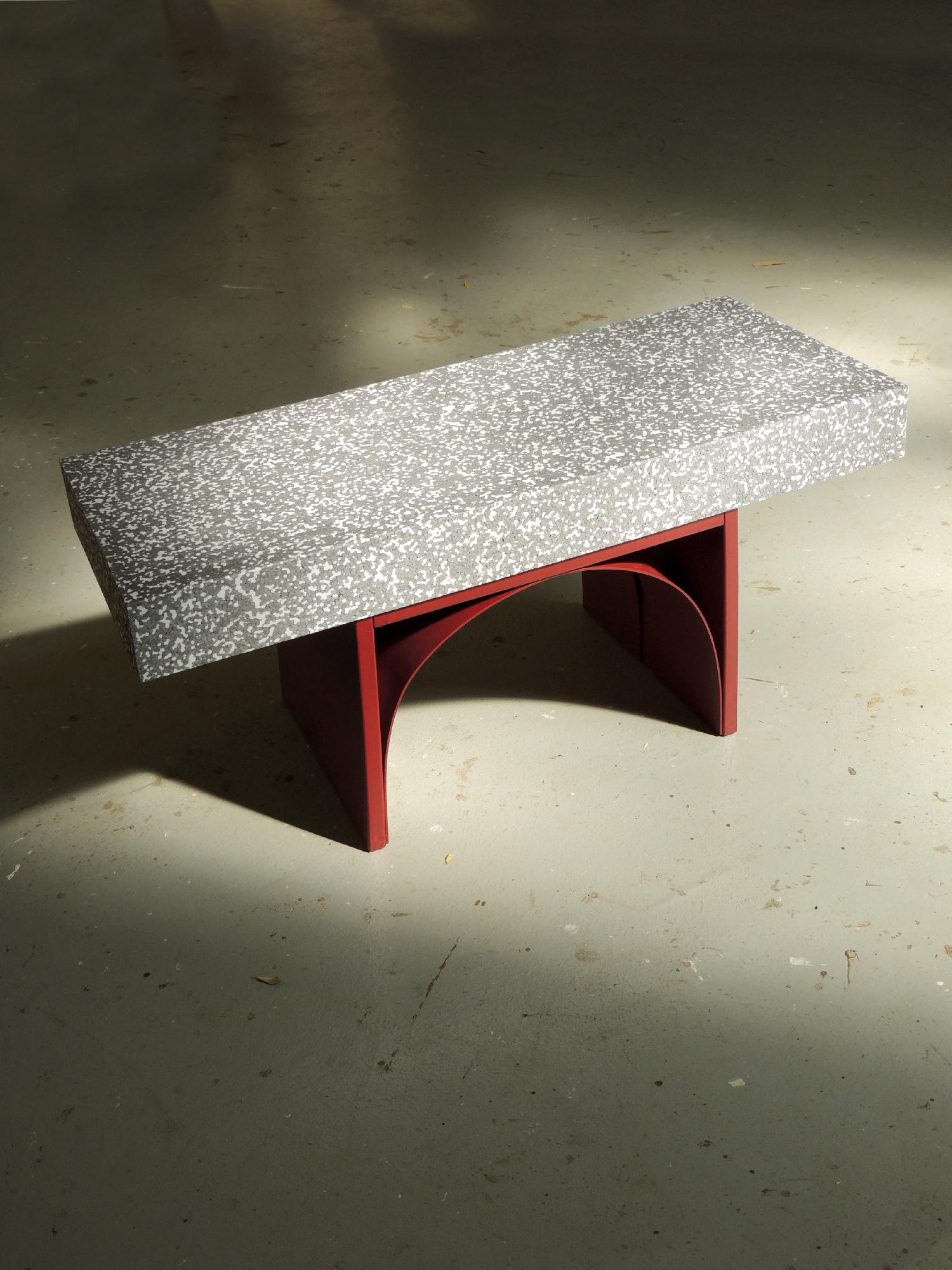 Polystyrene 21st Century Contemporary Coffee Table Bench Handmade in Italy by Ilaria Bianchi For Sale
