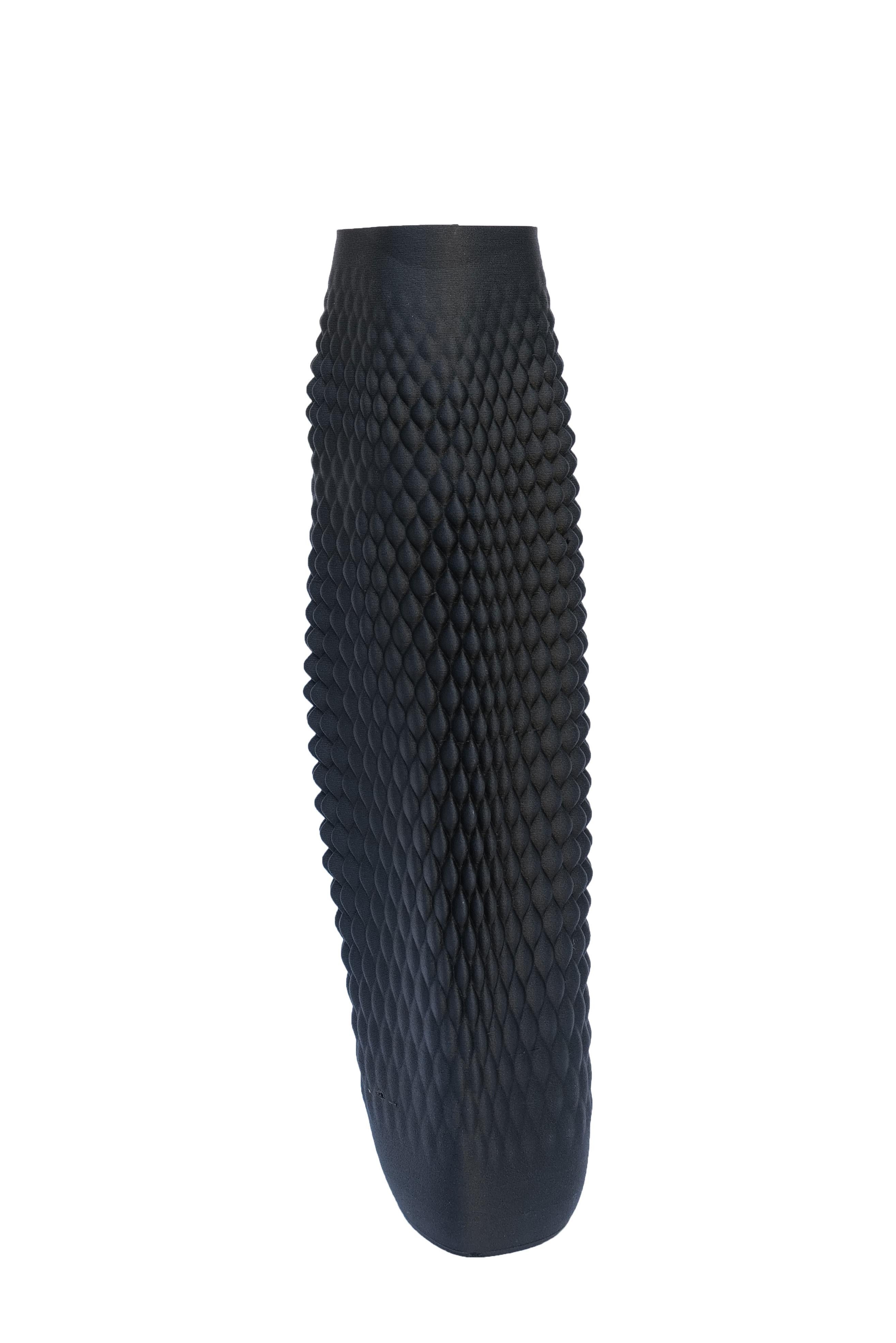 Modern 21st Century Contemporary Ebony India Vase Handcrafted, Italy For Sale