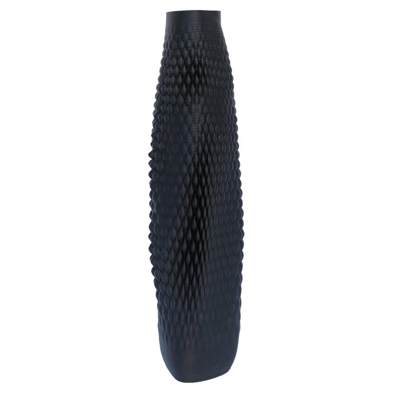 21st Century Contemporary Ebony India Vase Handcrafted, Italy For Sale