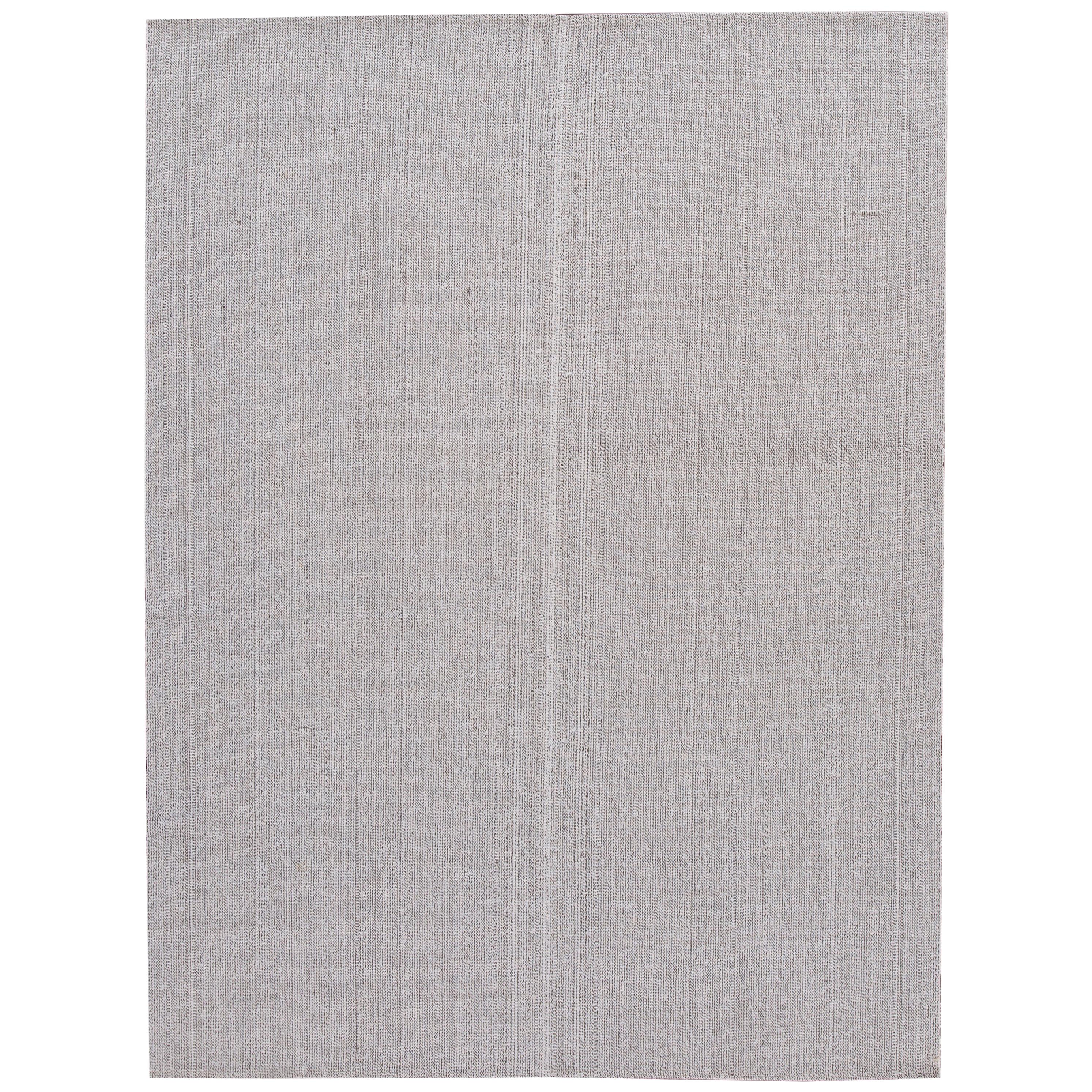 21st Century Contemporary Flat-Weave Wool Rug For Sale